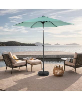 9FT Light Green Outdoor Patio Umbrella with Crank and Tilt