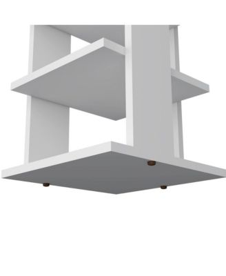 Malibu Corner Linen Cabinet White MDF