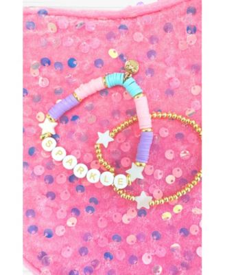 Girls Sparkle Bracelet in Aqua