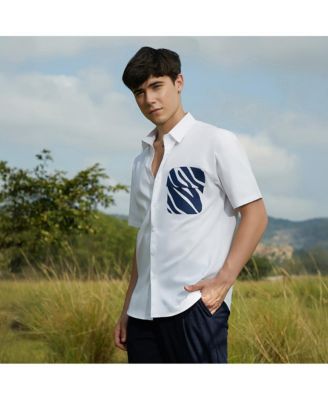 Men's Zebra-Block Shirt