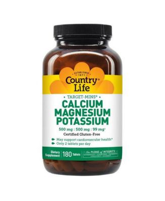 Country Life Cal-Mag-Potassium Target-Mins, 180 Tabs - Macy's