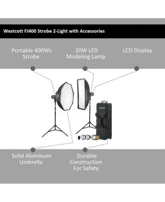 FJ400 Strobe 2-Light Location Kit with FJ-X3m Universal Wireless Trigger
