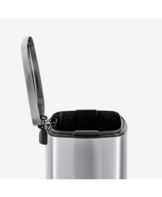 50L + 5L + 5L Rectangular Step Can Combo, Stainless Steel Trash Cans with Lids