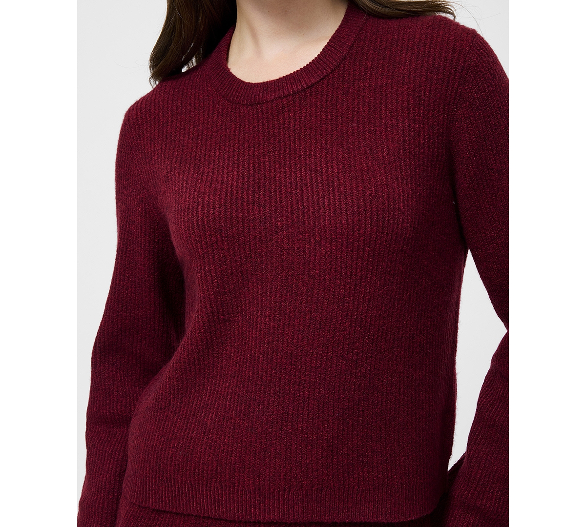 French Connection Vhari Knit Classic Sweater  Knitwear In Red