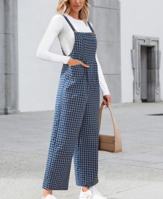 Women's All the Feels Checkered Jumpsuit
