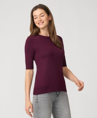 Women's Elbow Sleeve Crewneck Sweater