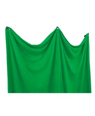 8x13' X-Drop Pro Wrinkle-Resistant Backdrop Kit with Stand, Chroma-Key Green Screen Sweep