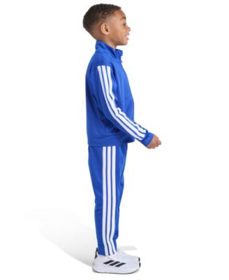 Toddler and Little Boys' 2T-7 Long Sleeve, Three Stripes Jacket and Jogger Pant, 2-Piece Set