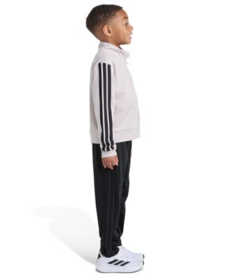 Toddler and Little Boys' 2T-7 Long Sleeve, Three Stripes Jacket and Jogger Pant, 2-Piece Set