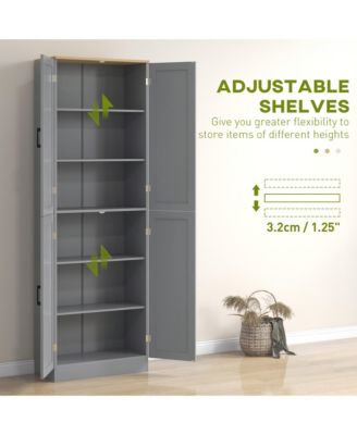 Freestanding Kitchen Pantry Cabinet with Doors for Dining and Cooking Essentials