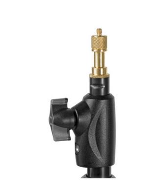 1052BAC 93" Air Cushioned Aluminum Compact Stand with 3-Sections & 2 Risers, Black - Pack of 3 Stands