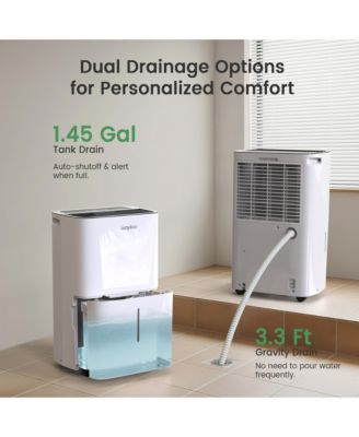 120 Pint Energy Star Dehumidifier with Drain Hose for Home, Basement & Large Space, 6000 Sq. Ft - intelligent Control