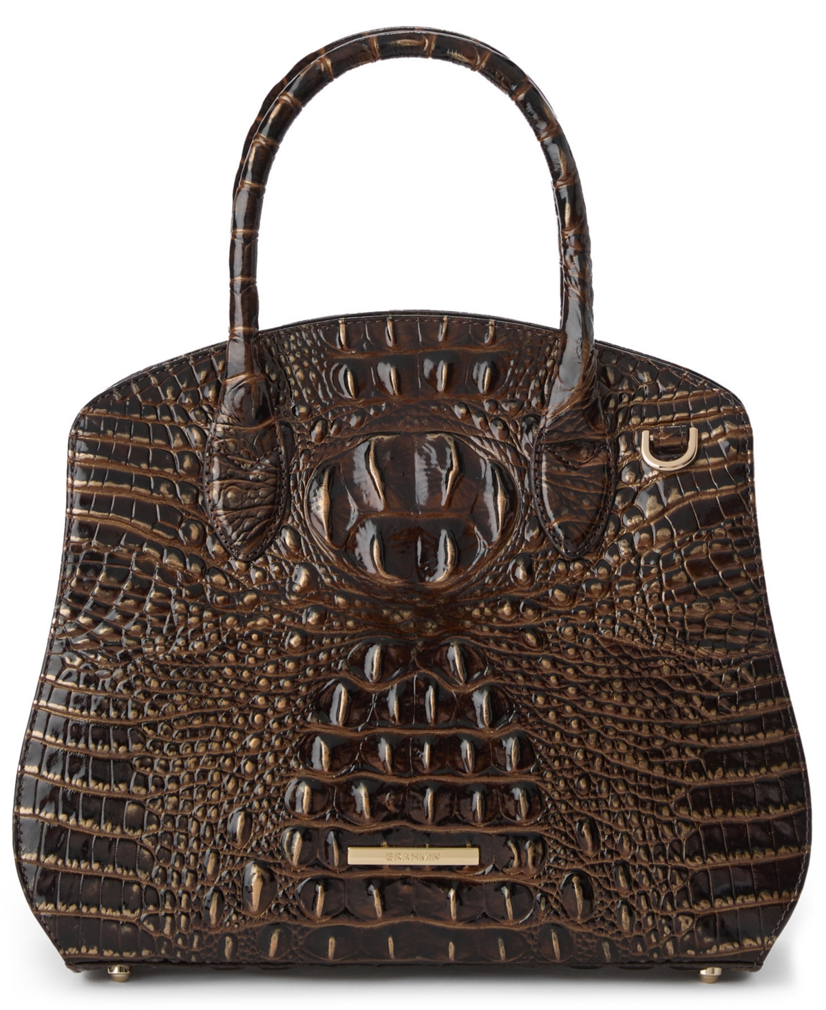 Brahmin Rosetta Melbourne Medium Leather Satchel Bag