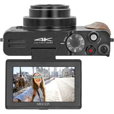 MND35 64MP 4K Ultra HD Wi-Fi Digital Camera, Black