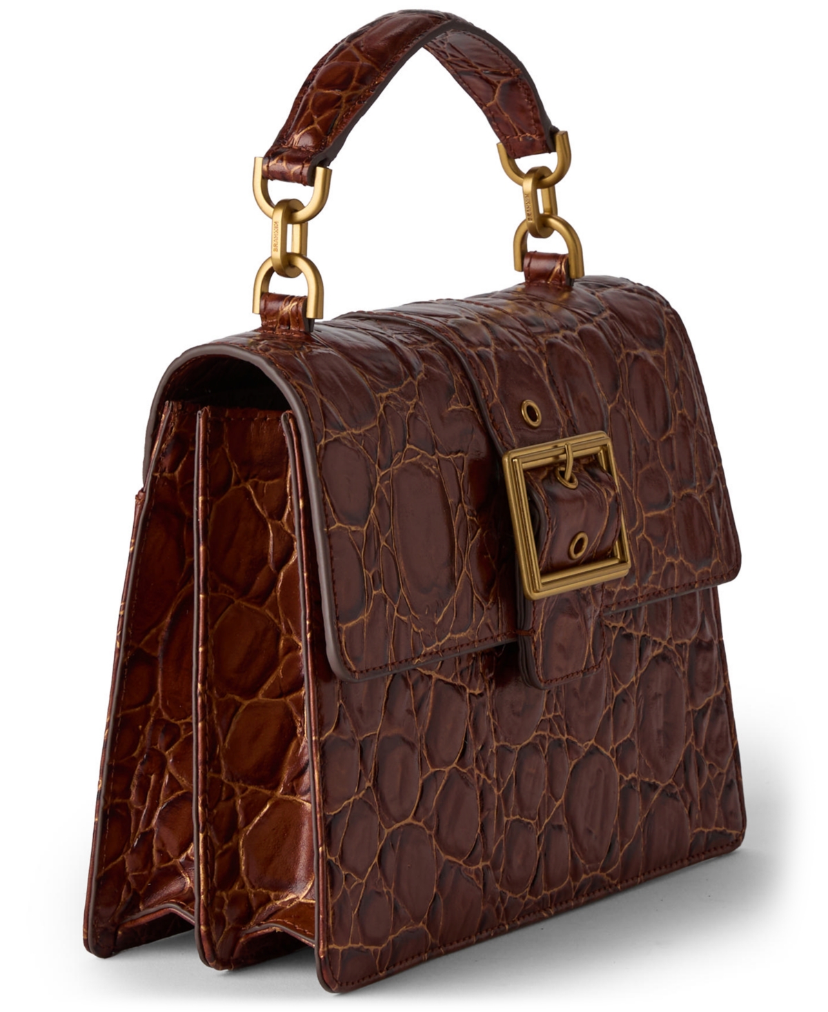 Brahmin Women's Hallie Sparkling Cider Barnard Small Satchel In Brown