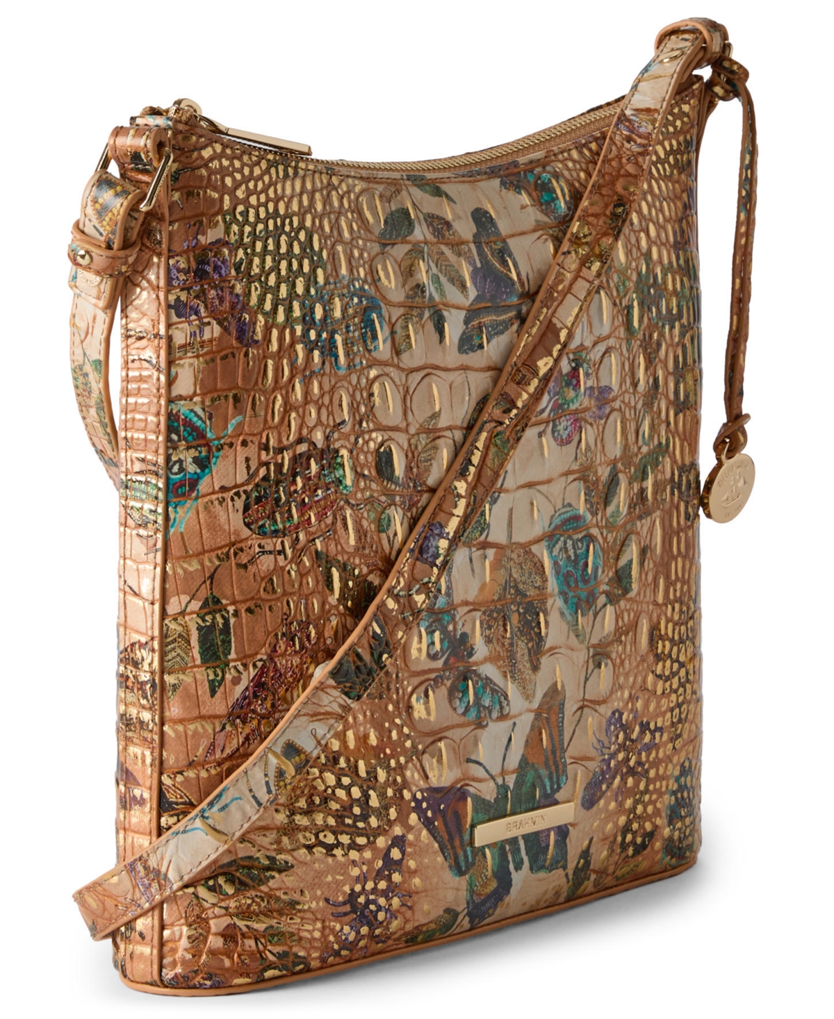 Brahmin Katie Melbourne Embossed Leather Crossbody Bag