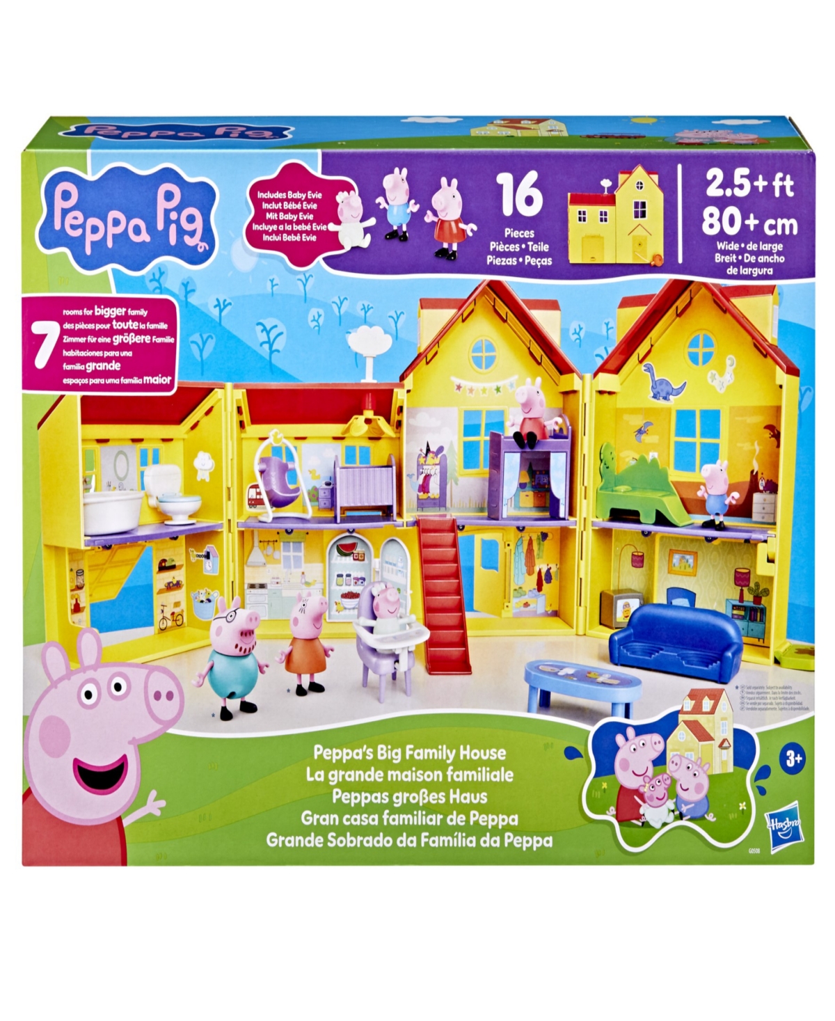 Peppa Pig Peppa's Big Family House Playset In Transparent