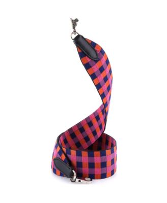 Pre-Owned HERMÃ‰S 50 Sangle Shoulder Strap Maxi Quadrille Canvas