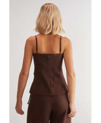 Premium Tailored Cut Out Longline Top