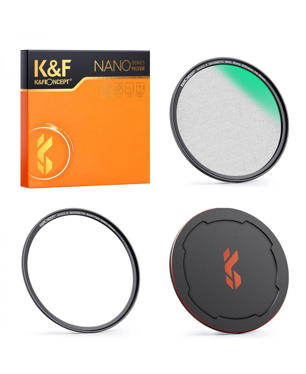 K&F Concept 58mm Nano-x 1/4 Black Soft Diffusion Magnetic Filter