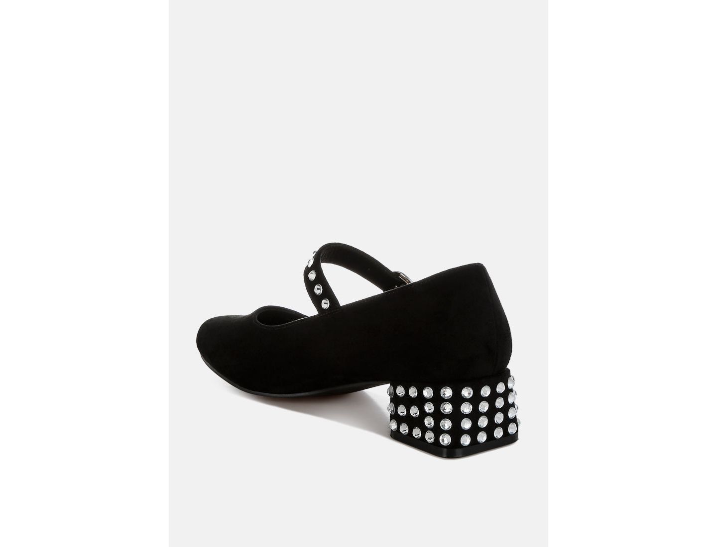 Женские туфли London Rag Sima Studded Mary Jane Pumps, цвет: Чёрный — фото 4