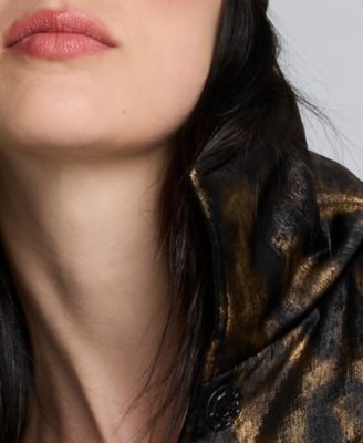 Women's Foiled Satin Puffer Jacket