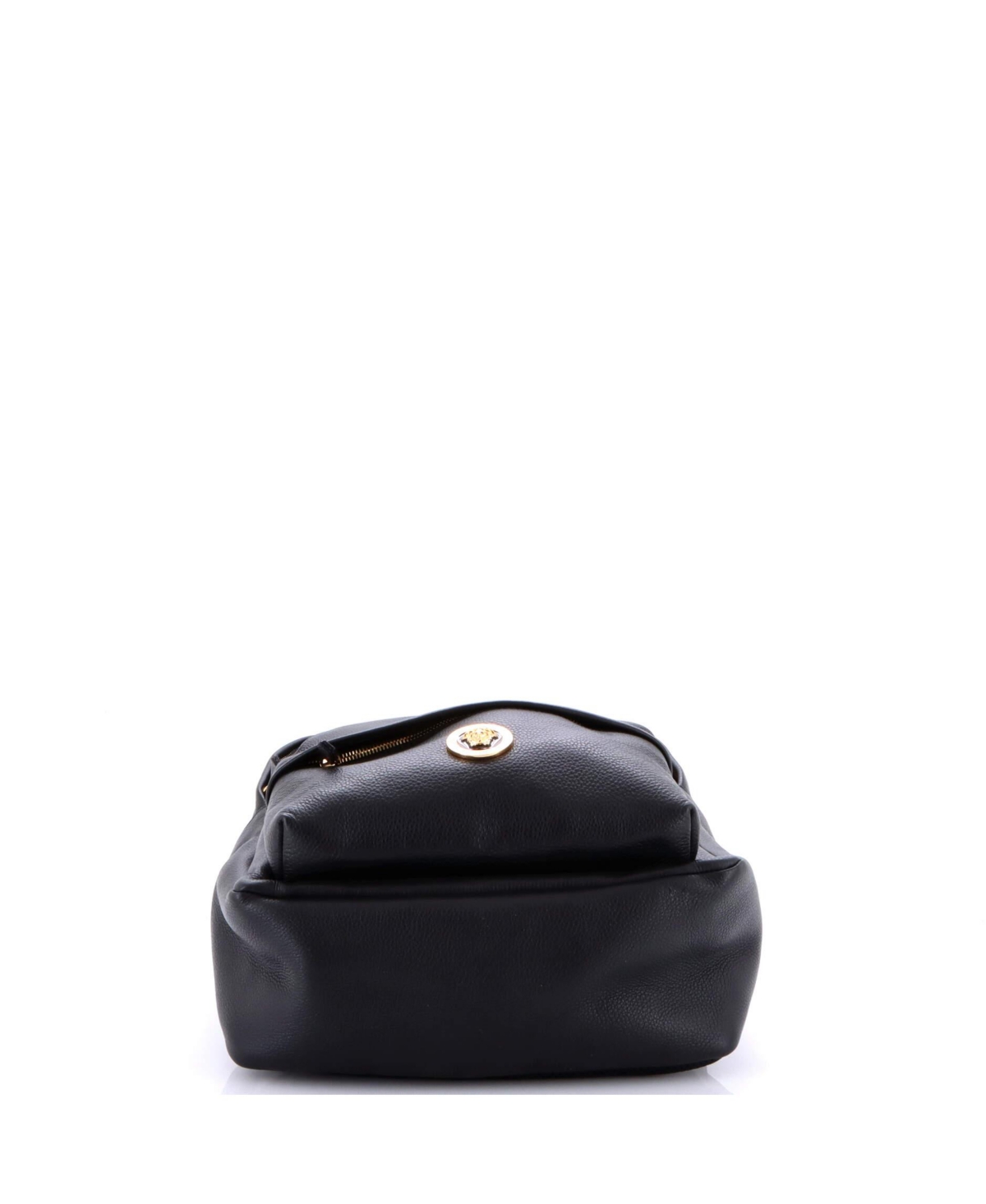 Pre-Owned Versace Medium Medusa Zip Backpack Leather