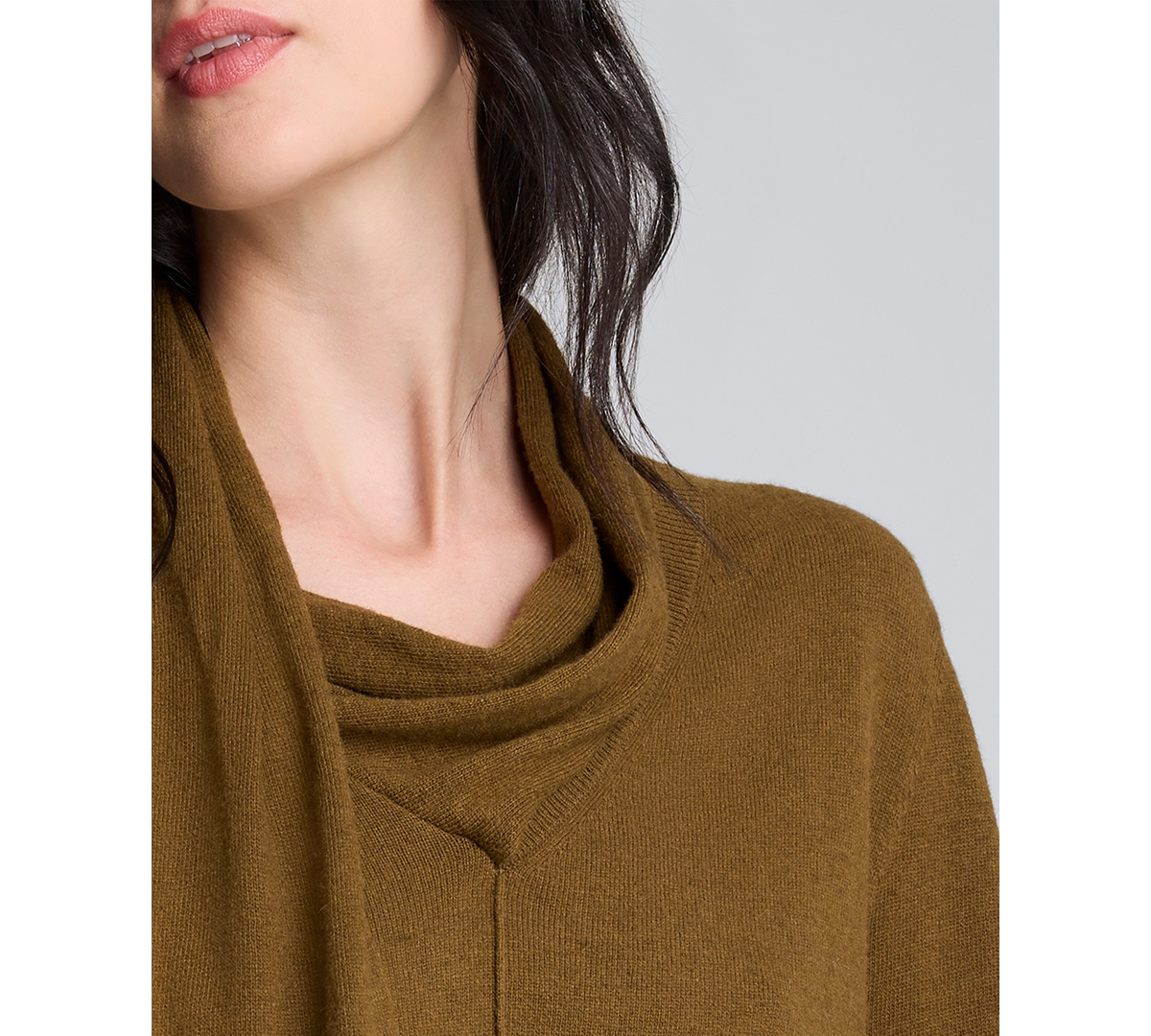 Kenneth Cole Women's Long Sleeve Scarf Sweater