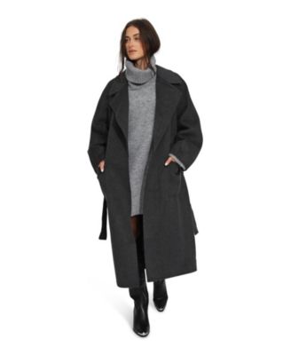 Women's Big Girl Belted Wool Blend Coat