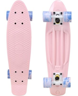 22 Inch Mini Cruiser Skateboard - OCEANIC with Swirl Wheels