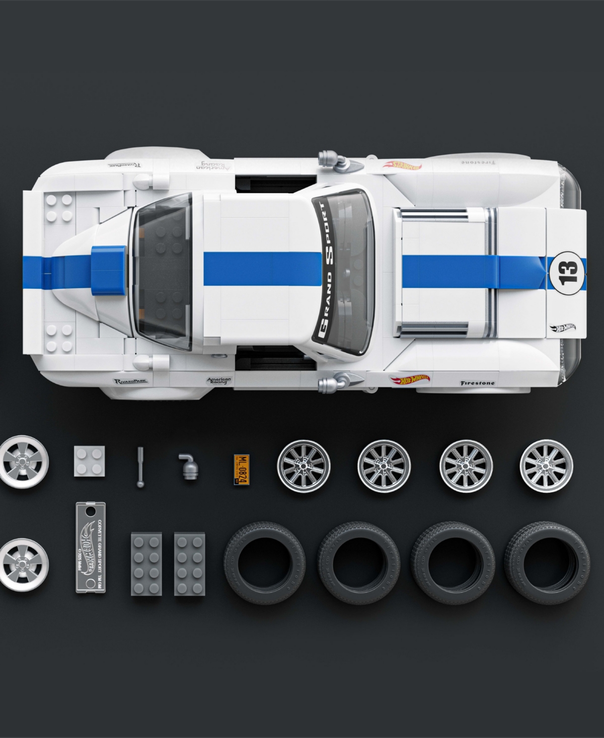 Mega Bloks Hot Wheels Corvette Grand Sport Building Toy Kit In Multi