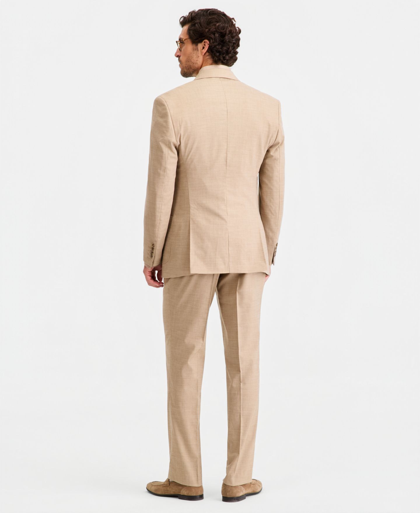 Мужские комплекты Tayion Collection Classic-Fit Double-Breasted Suit Separates, цвет: Рыжевато-коричневый — фото 2