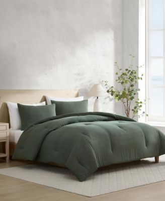 Herringbone Jacquard Chenille Solid 3-Pc. Comforter Set, Full/Queen