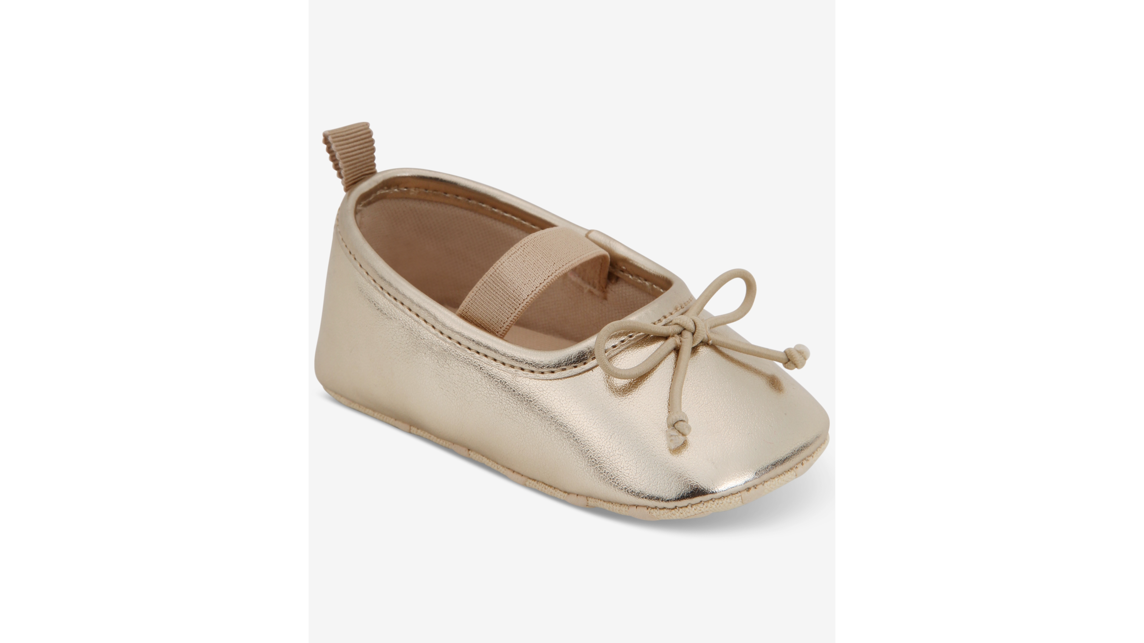 First Impressions Baby Girls Soft Sole Metallic Ballet Flats, Macy's Exclusive