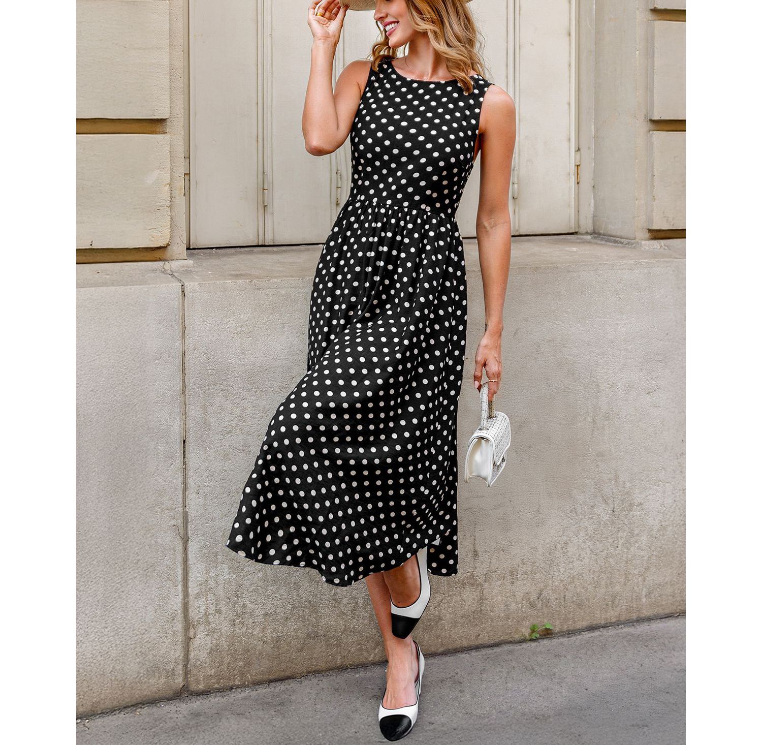 Women's Try Me Polka Dot Maxi Beach Dress