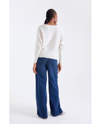 Women's Alaia Long Sleeve 100% Cashmere Sweater