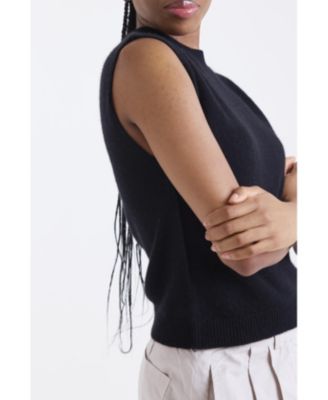 Women's Zarah Crew Neck 100% Cashmere Vest