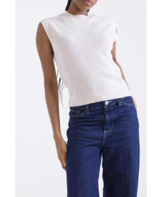 Women's Zarah Crew Neck 100% Cashmere Vest