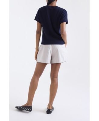 Women's Esme Short Sleeve 100% Cashmere Top