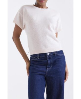 Women's Esme Short Sleeve 100% Cashmere Top