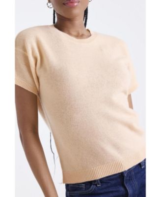 Women's Esme Short Sleeve 100% Cashmere Top