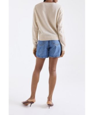 Women's Maila Long Sleeve 100% Cashmere Sweater