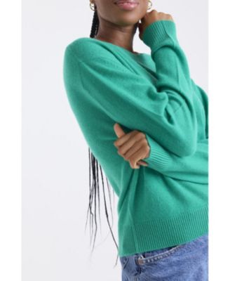 Women's Maila Long Sleeve 100% Cashmere Sweater