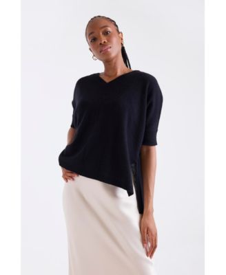 Women's Venetia Vee V-Neck 100% Cashmere Sweater