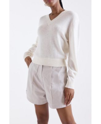 Women's Vee V-Neck 100% Cashmere Sweater