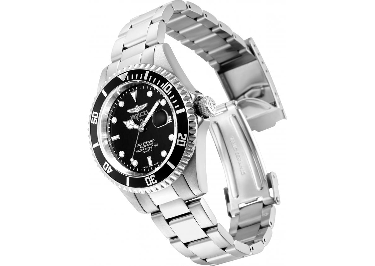 Invicta Men's 8932OB Pro Diver Quartz 3 Hand Black Dial Watch
