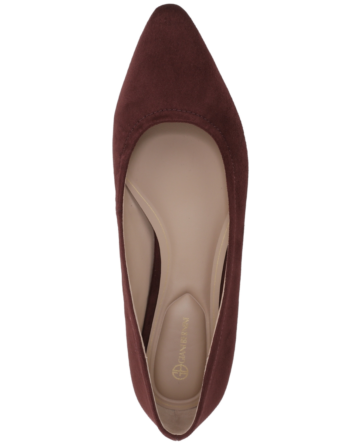 Giani Bernini Women's Hillda Pointed Toe Ballet Flats, Created For Macy's In Brown