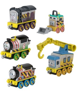 Construction Crew 5-Piece Diecast Metal Toy Train and Vehicle Set