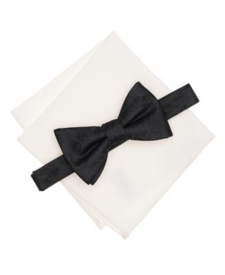 Bar III - Kingston Tonal Floral Bow Tie and Pocket Square Set