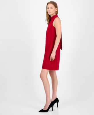 Petite Sleeveless Ruffle Dress